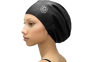 Silicone Swim Cap for Women and Men with Long Hair