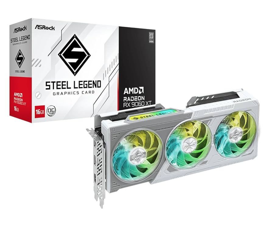 ［ジャンク］ASRock Radeon RX 9060 XT 16GB Amazon.com: ASRock Radeon RX 9060 XT Steel Legend 16GB GDDR6