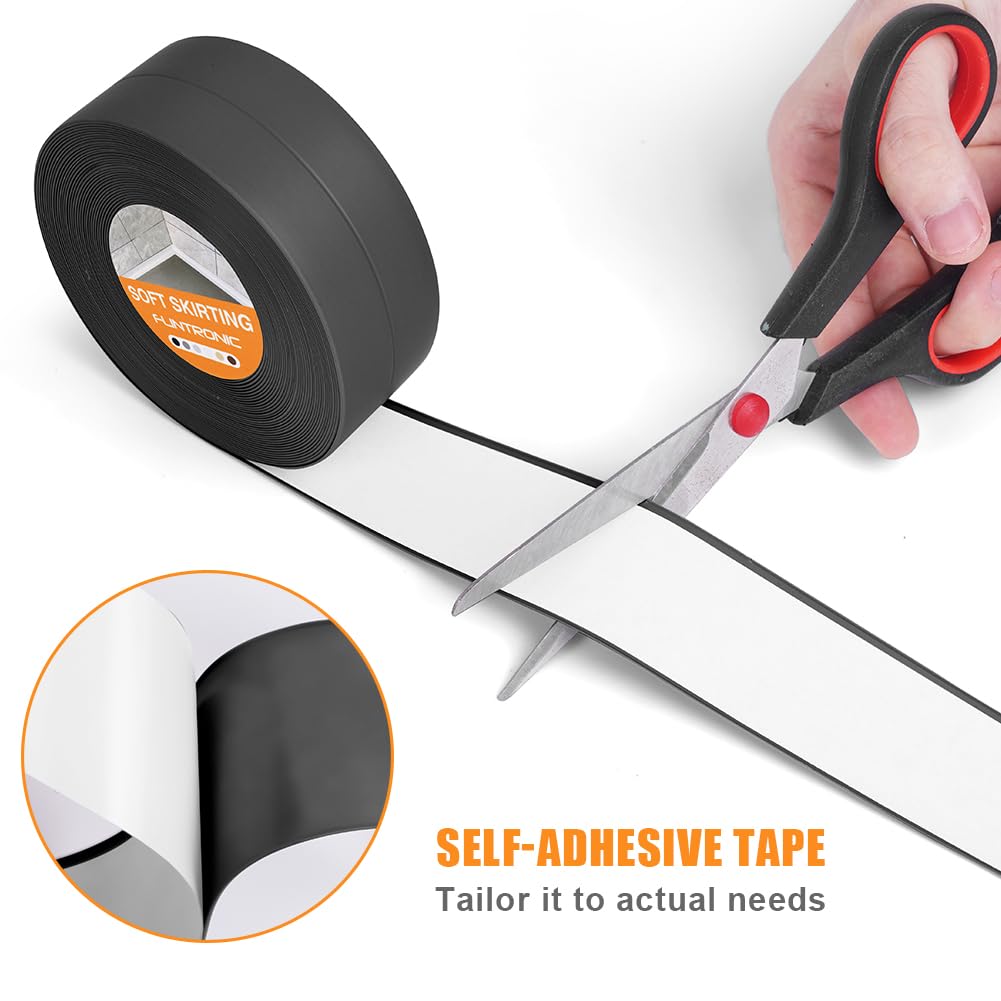 flintronic Bath Sealant Strip, 10m/32.8ft Self Adhesive Sealant Strip, Waterproof, Oilproof and Mildewproof Sealant Tape, Caulk Strip for Kitchen, Sink, Bathroom, Toilet, Wall Corner - Image 3
