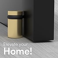 Vista 6 de Mega Handles Tope de puerta de piso, protector de pared de instalación rápida, protectores de pared para pomos de puerta, tope de puerta de piso