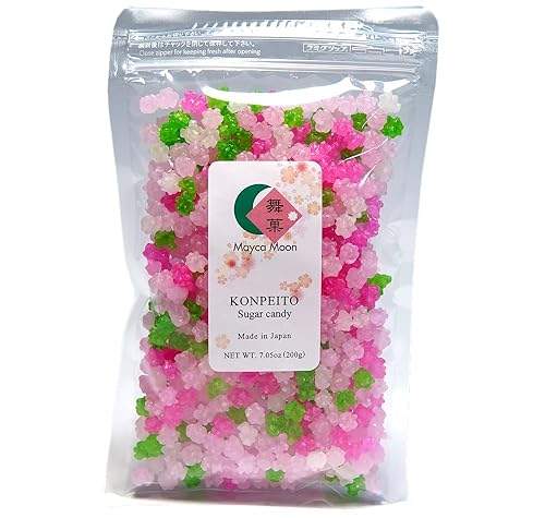 Miniatura 8 de Mayca Moon Konpeito - Caramelo de azúcar japonés pequeño tipo 7.05oz (Wasurenagusa)