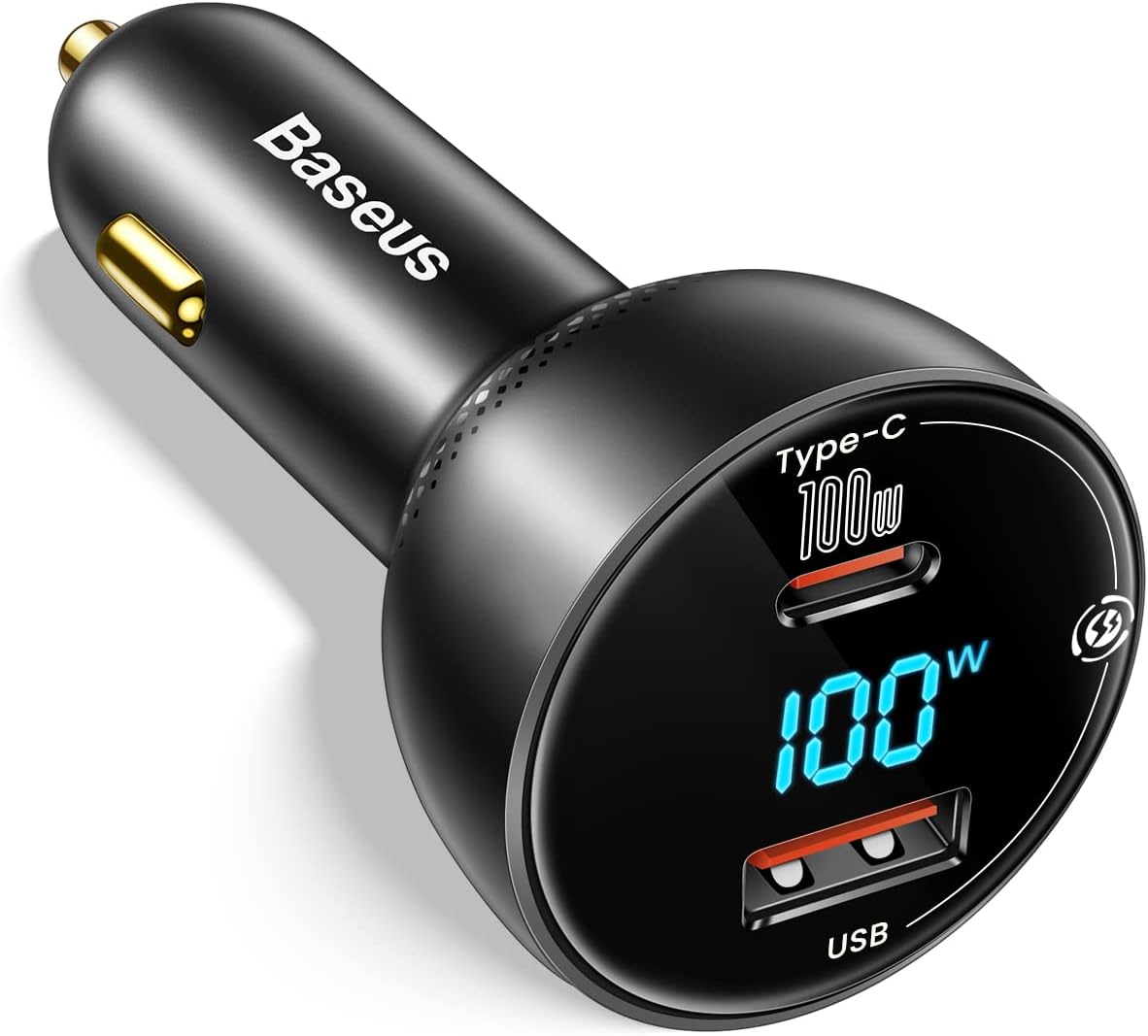 Cargador Coche USB C de 100 W,Baseus Adaptador de Encendedor de Cigarrillos USB PPS QC4.0 y PD3.0 Cargador Coche superrápido Compatible con MacBook Pro Air, iPad, iPhone 13, Samsung Galaxy S22