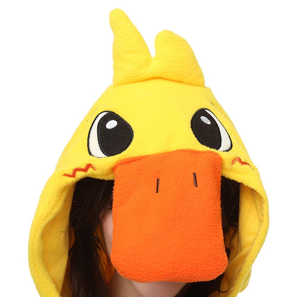 dressfan Animal Jaune Canard Vêtements De Nuit Canard vêtements Cosplay vêtements De Noël Halloween Pyjamas pour Unisexe Adultes