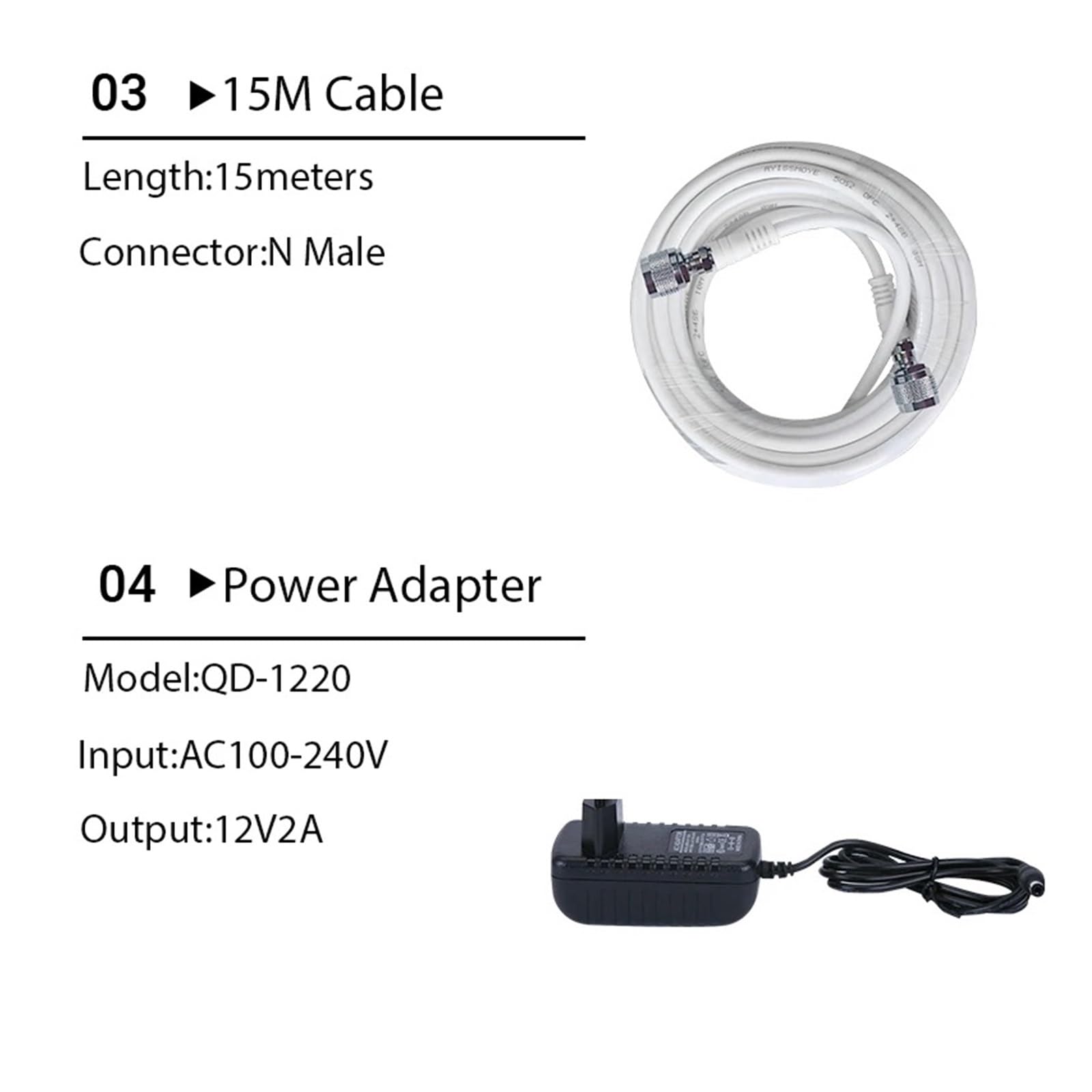 Amplificador Móvil 2G 3G 4G 800 900 1800 2100 Repetidor GSM De 2 Antenas DCS WCDMA Señal LTE Cobertura más amplia
