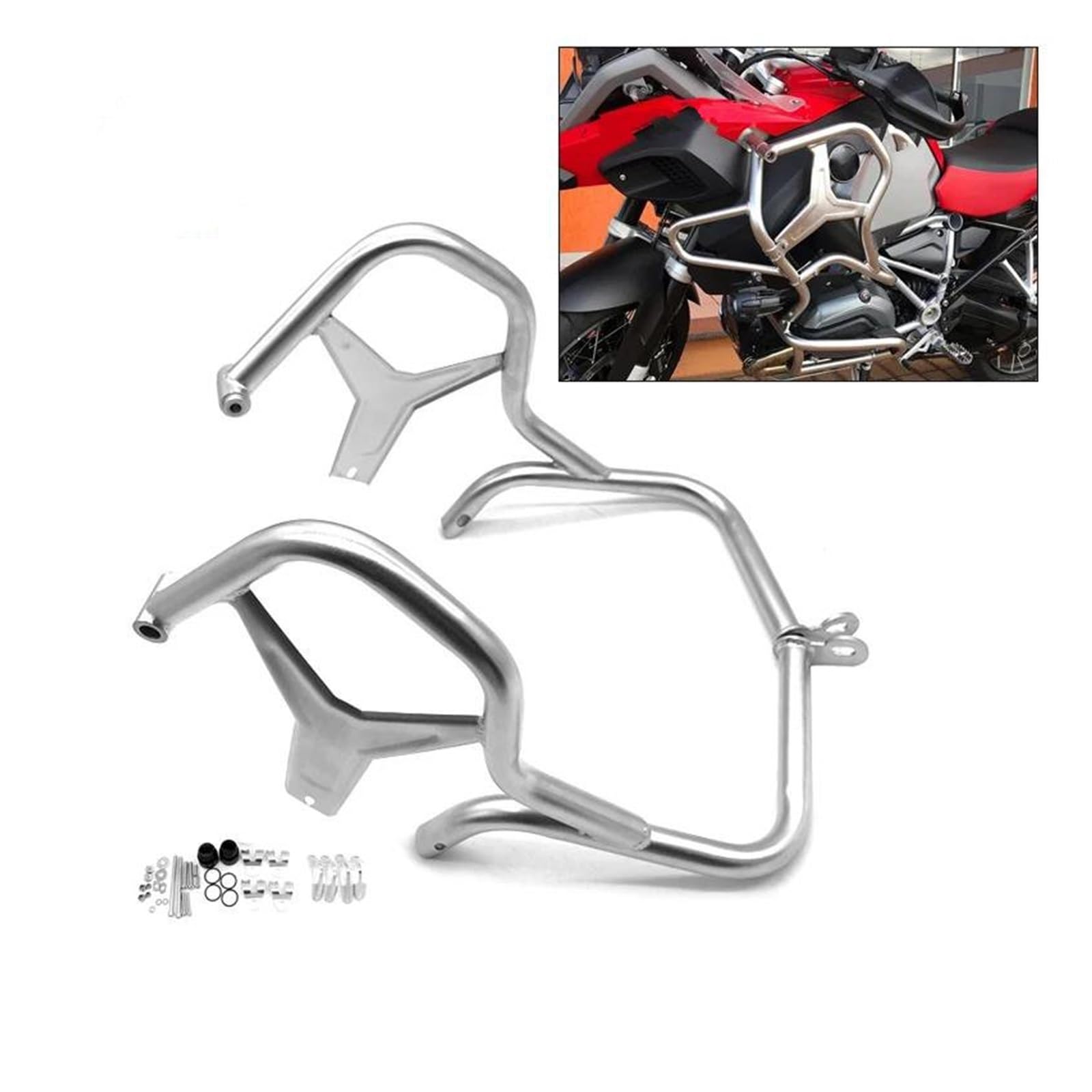 bloków zderzaka Pasuje do BMW R1200GSA R1200GS LC ADV Adventure 2014-2019 osłona zbiornika Protector stalowe przedłużenia paska awaryjnego zderzak Gmoli Motocyklowych