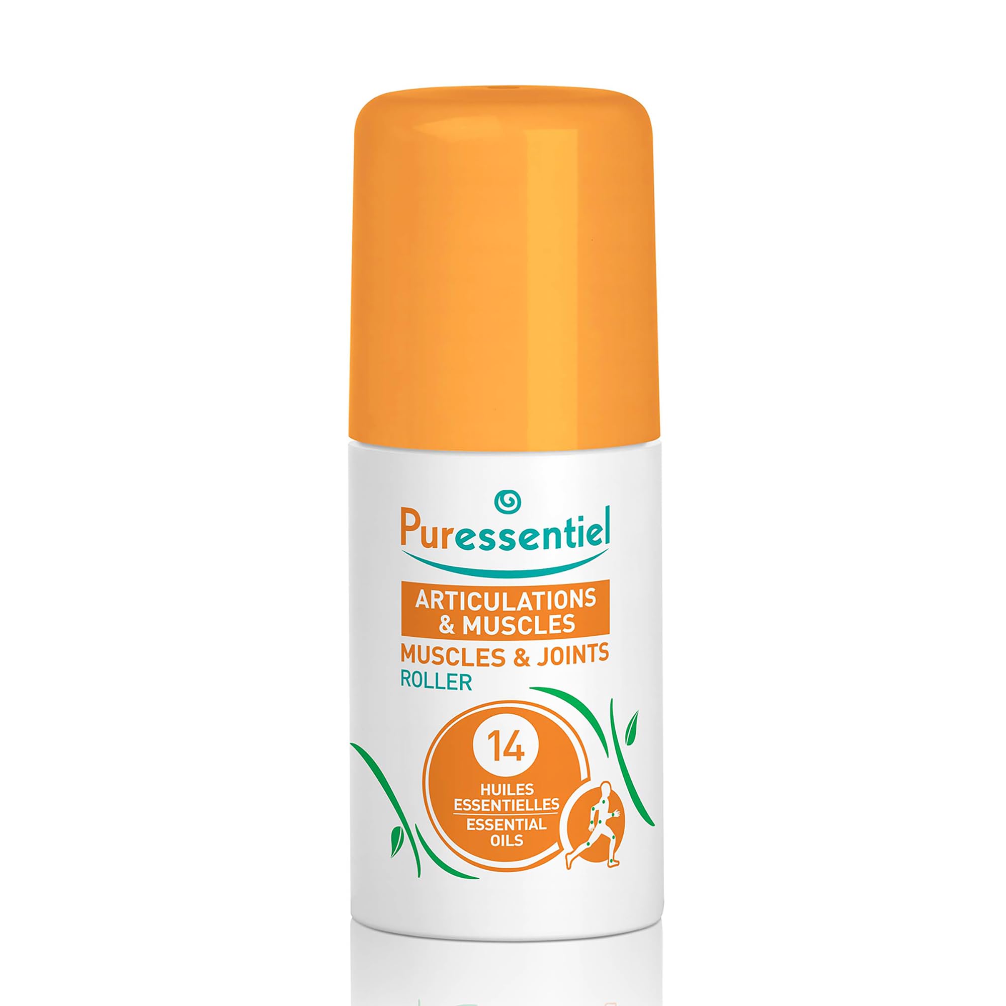 Puressentiel Muscles & Joints Roll-On 75ml – Providing Fast Relief & Naturally Soothes Muscle Pain, Back Pain Relief, Neck Pain Relief & Shoulder Aches. Acupressure Massager & Muscle Rub