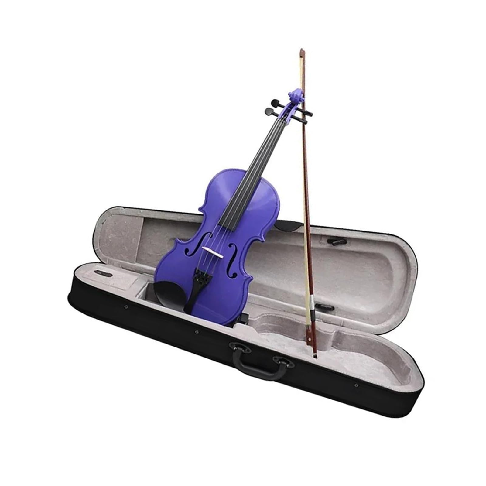Set Di Violino Acustico In Legno Massello Viola 4/4 Per Principianti Violini Acustici(Purple)