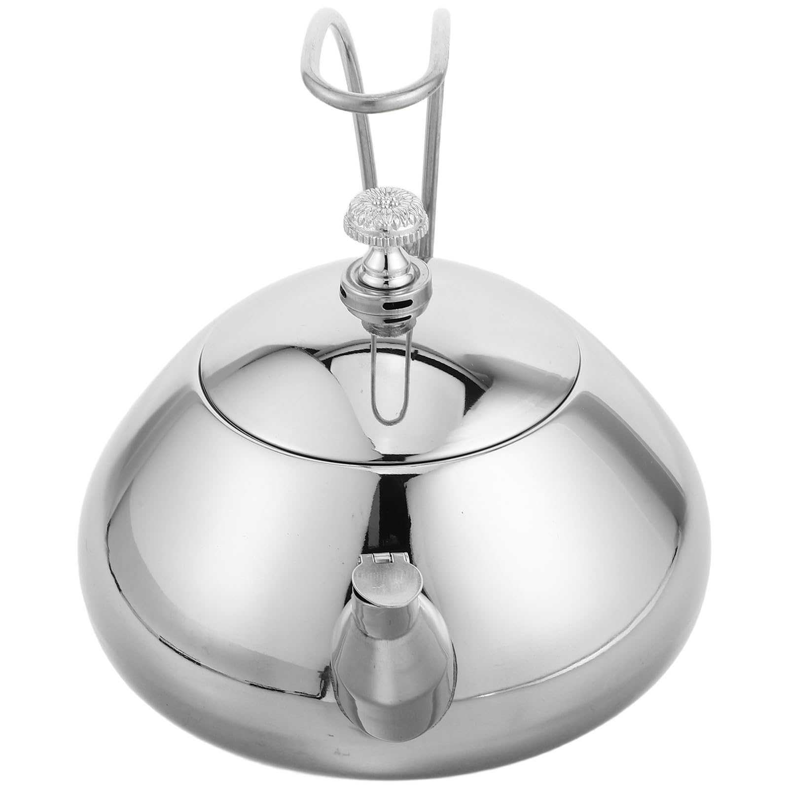 Théière en acier inoxydable 1,5l au design élégant et finition miroir