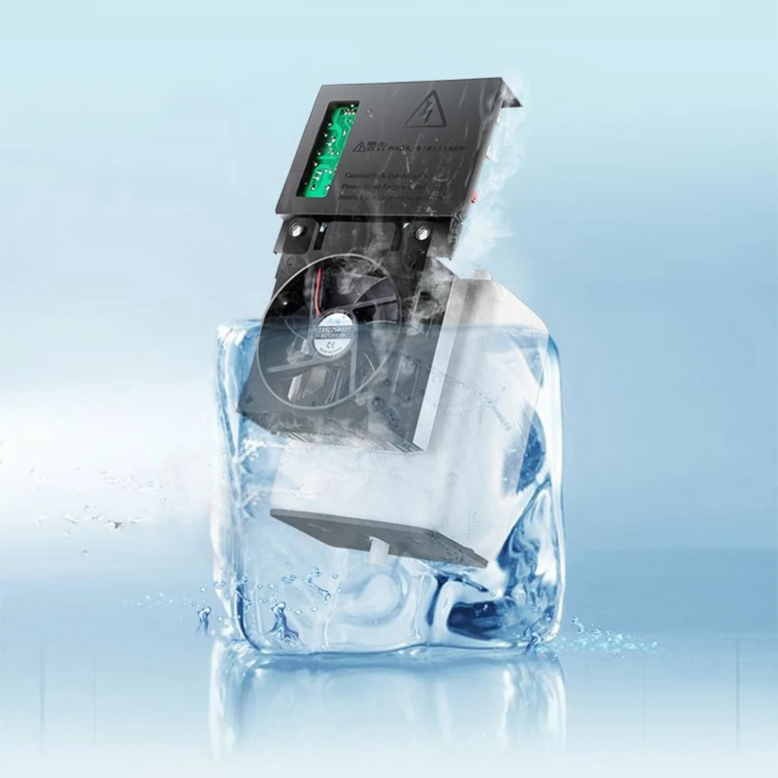 Fontaine à Eau avec Machine à glaçons, Distributeur d'eau Chaude et Froide à Chargement par Le Haut, Installation Facile, Petite Fontaine de Bureau for la Maison, Le Bureau ou Le dortoir