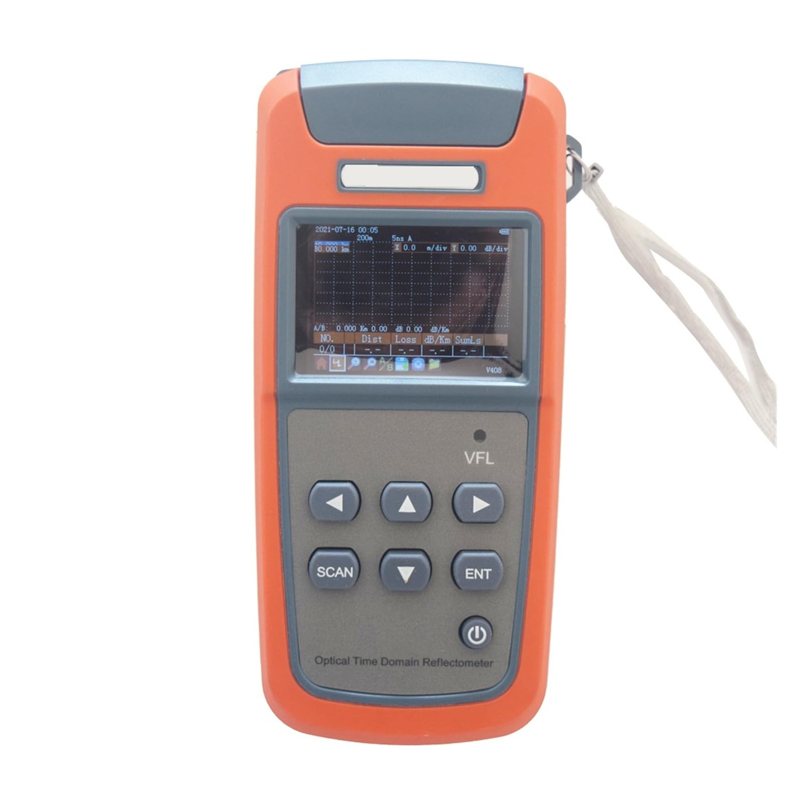 JW3305A Mini OTDR portable 5 en 1 avec OPM et source de lumière optique, VFL et carte d'événements, 1550 nm, 22 dB, 60 km(1550nm (UPC))