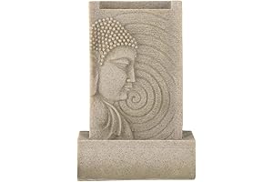 14" Buddha Bubble Wall Functional Fountain Decor
