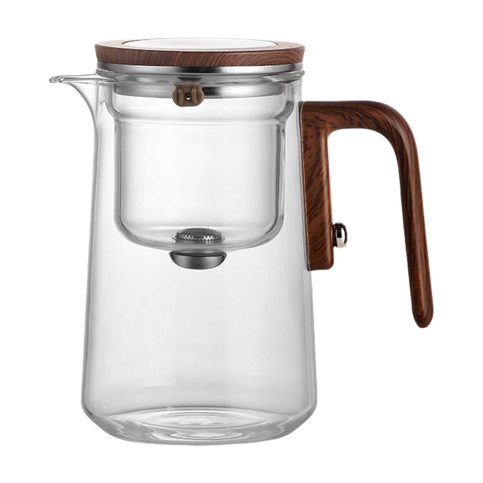 MALSSE Practical Drink Dispensers Cold Kettles Beverage Container Glass Texture Large Water Kettles Perfect for Gatherings Glass Teapot