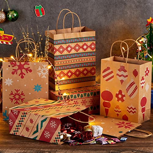 JOYIN-24-Christmas-Kraft-Gift-Bags-for-Holiday-Paper-Gift-Bags-Christmas-Goody-Bags-Xmas-Gift-Bags-Classrooms-and-Party-Favors-102-x-42-x-63