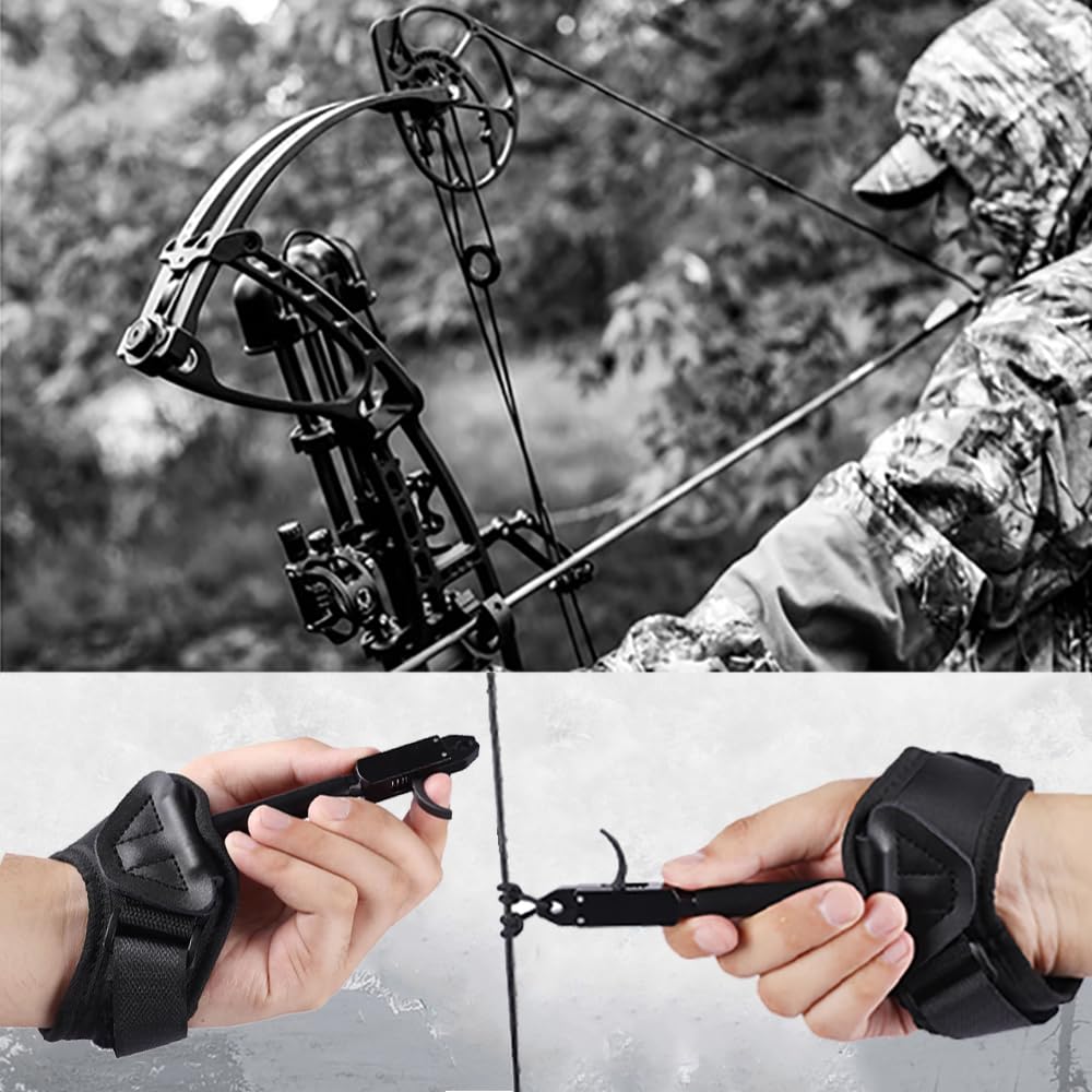 Grilletta Di Rilascio Per Arco Composto – Trigger Da Polso – Aiuto Al Tiro Ambidestro