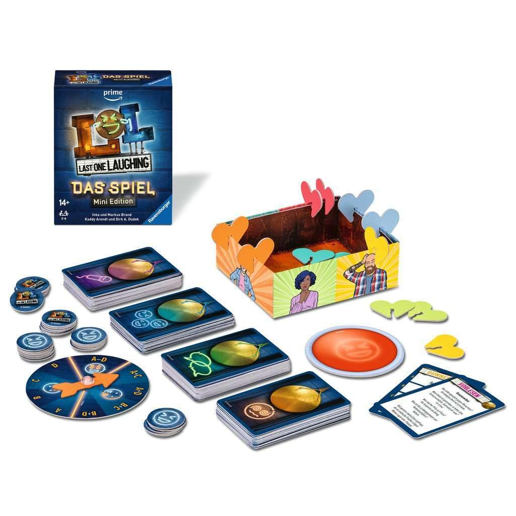 Ravensburger 27524 - Last One Laughing - The Party Game For The Show, LOL Game & Jumbo Games Original Rummikub Travel Pouch - The Classic Game With Small Bag