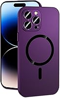 Vista 15 de Funda magnética de aluminio de metal mate para iPhone, funda magnética delgada de aleación protectora de lente de cámara para iPhone 14 Pro Max 13
