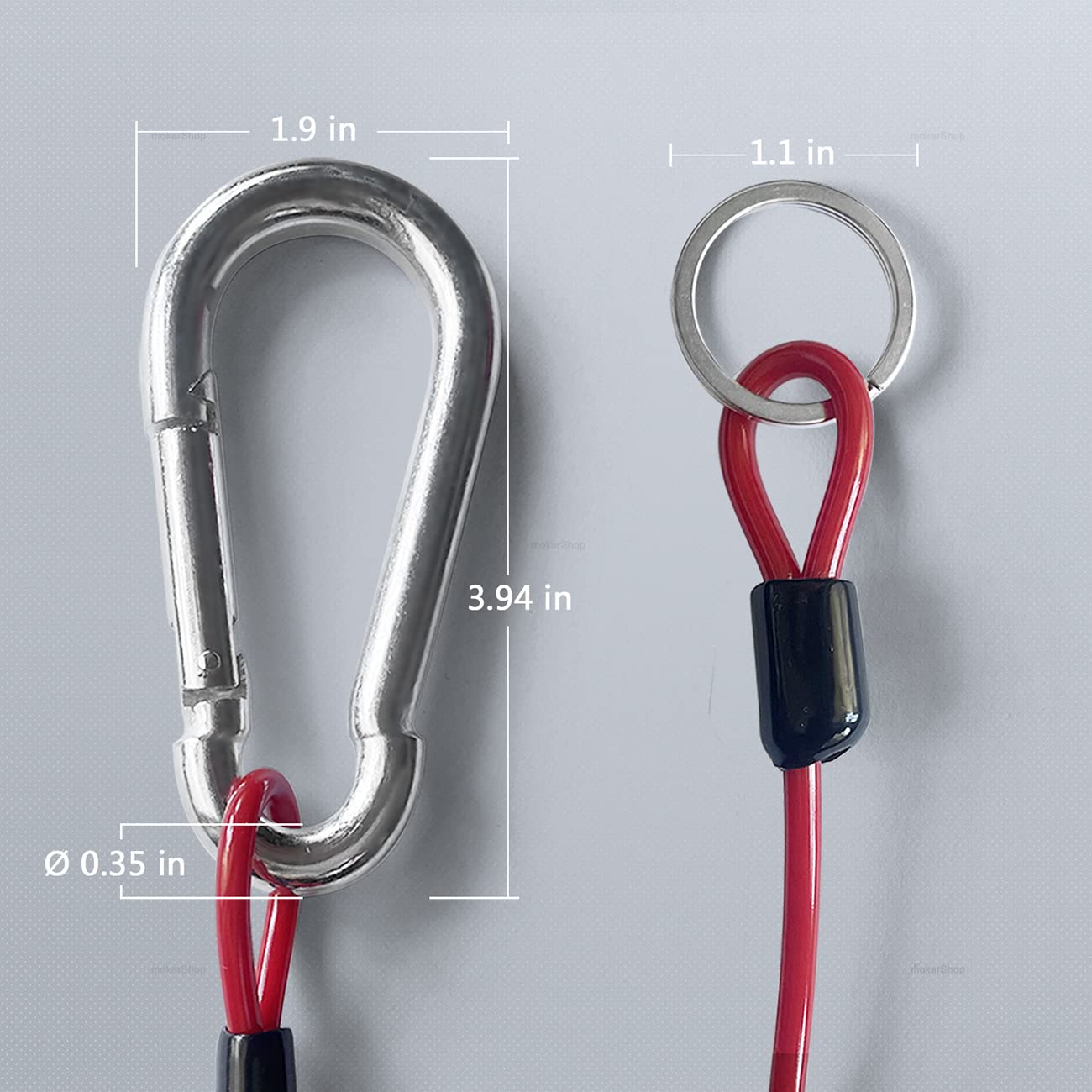Câble De Sécurité De Remorque 1.8m - Acier Inoxydable Avec Clip - Pour Déclencher Le Frein D'urgence Si La Remorque Se Détache