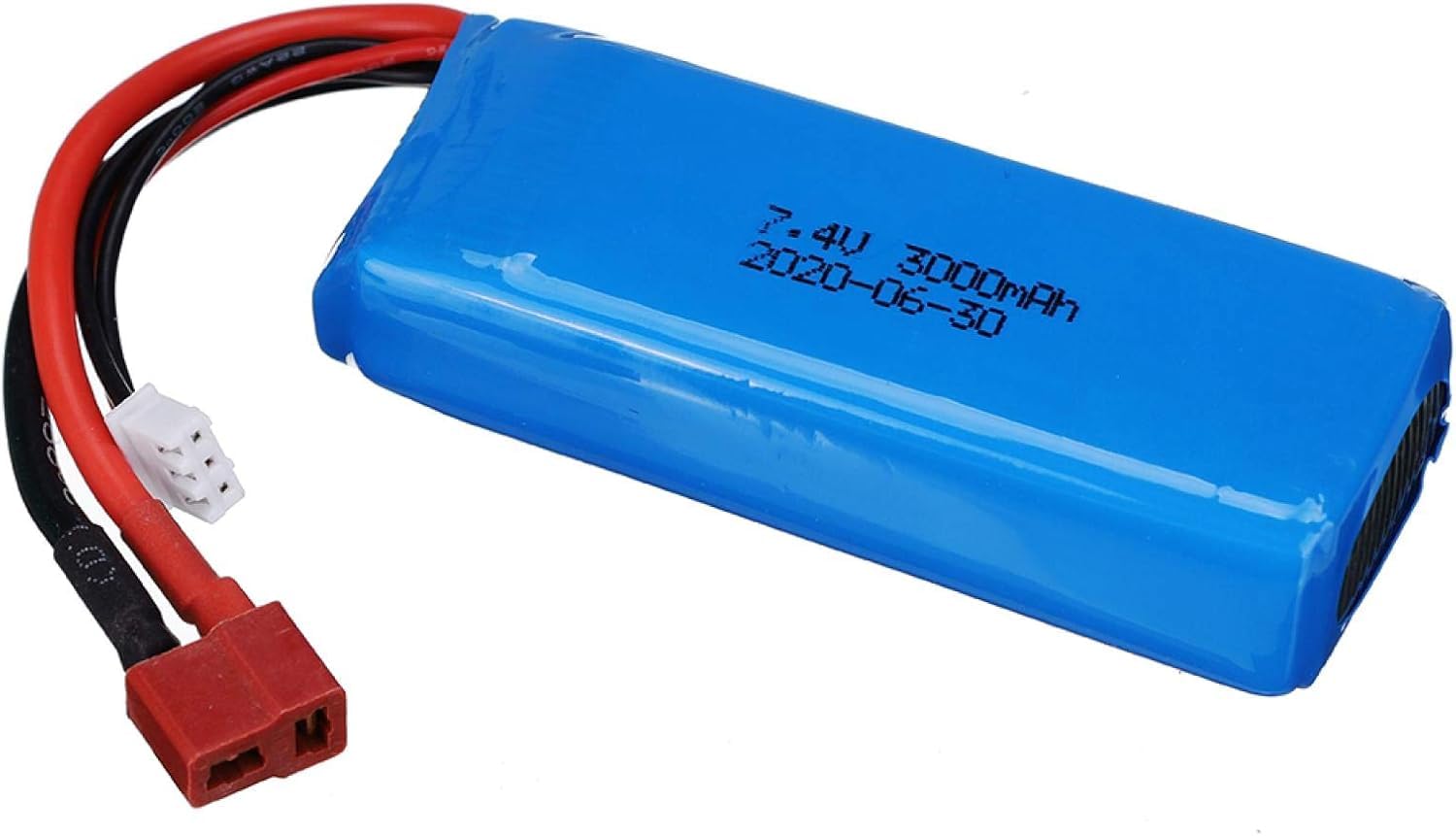YUNIQUE GREEN-CLEAN-POWER Akumulator Lipo 7,4 V 3000 mAh 2S z wtyczką T Plug - kompatybilny z samochodem RC Wltoys 144001 1/14 RC - wysokiej wydajności zamiennik dla modeli sterowanych radiowo