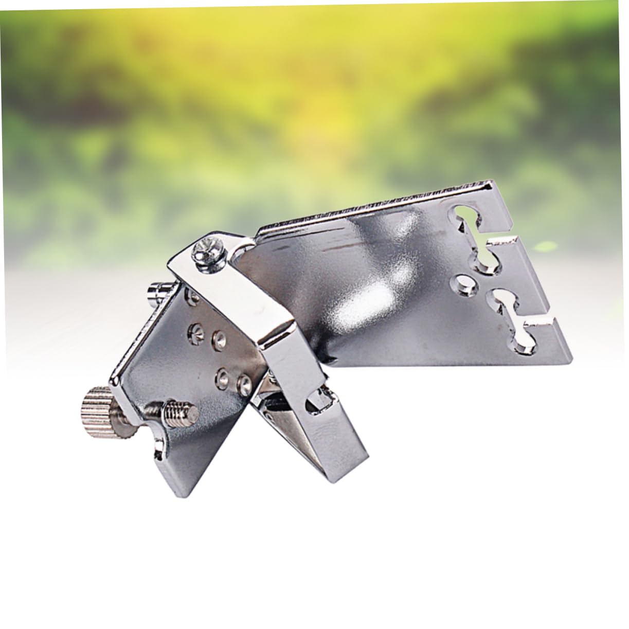 OFFSCH Banjo Drawplate Tremolo Unit Metal Vibrato Tailpiece for Banjo Instruments Silver Finish Construction