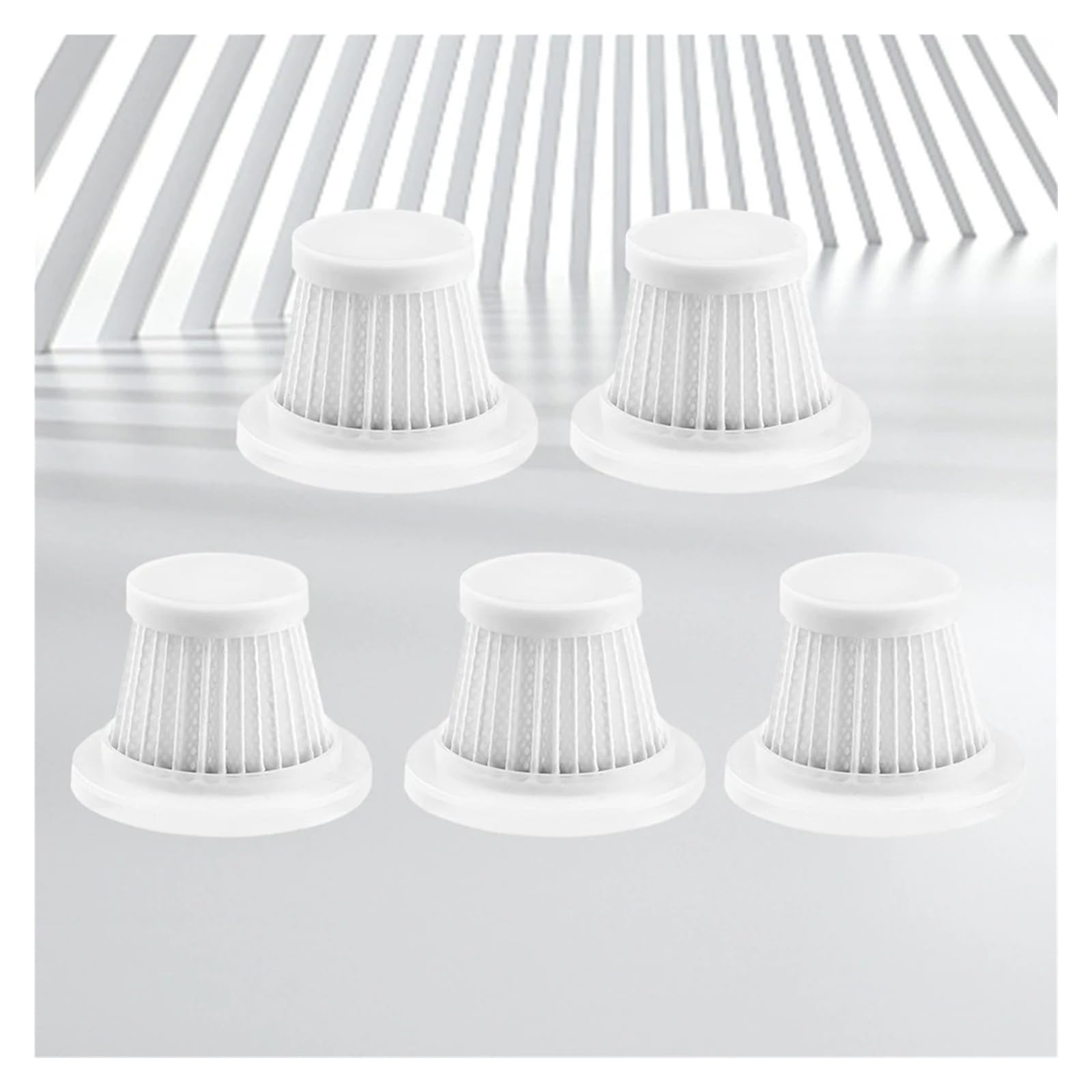 Lot de 5 filtres HEPA lavables pour aspirateur de voiture, faciles à installer et à enlever, accessoires d'aspirateur à main