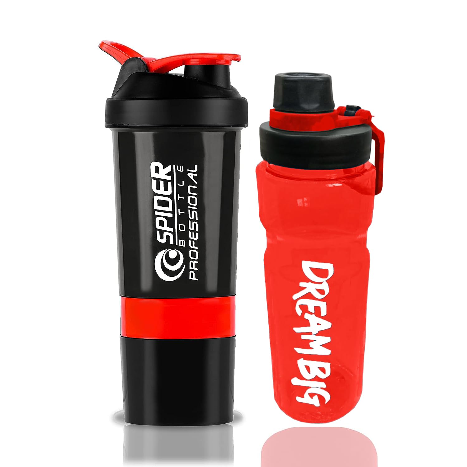 TRUE INDIAN Plastic Shaker and Sipper (500ml, Red) -Set of 2 (B08FDKRJH7) Amazon Price History, Amazon Price Tracker