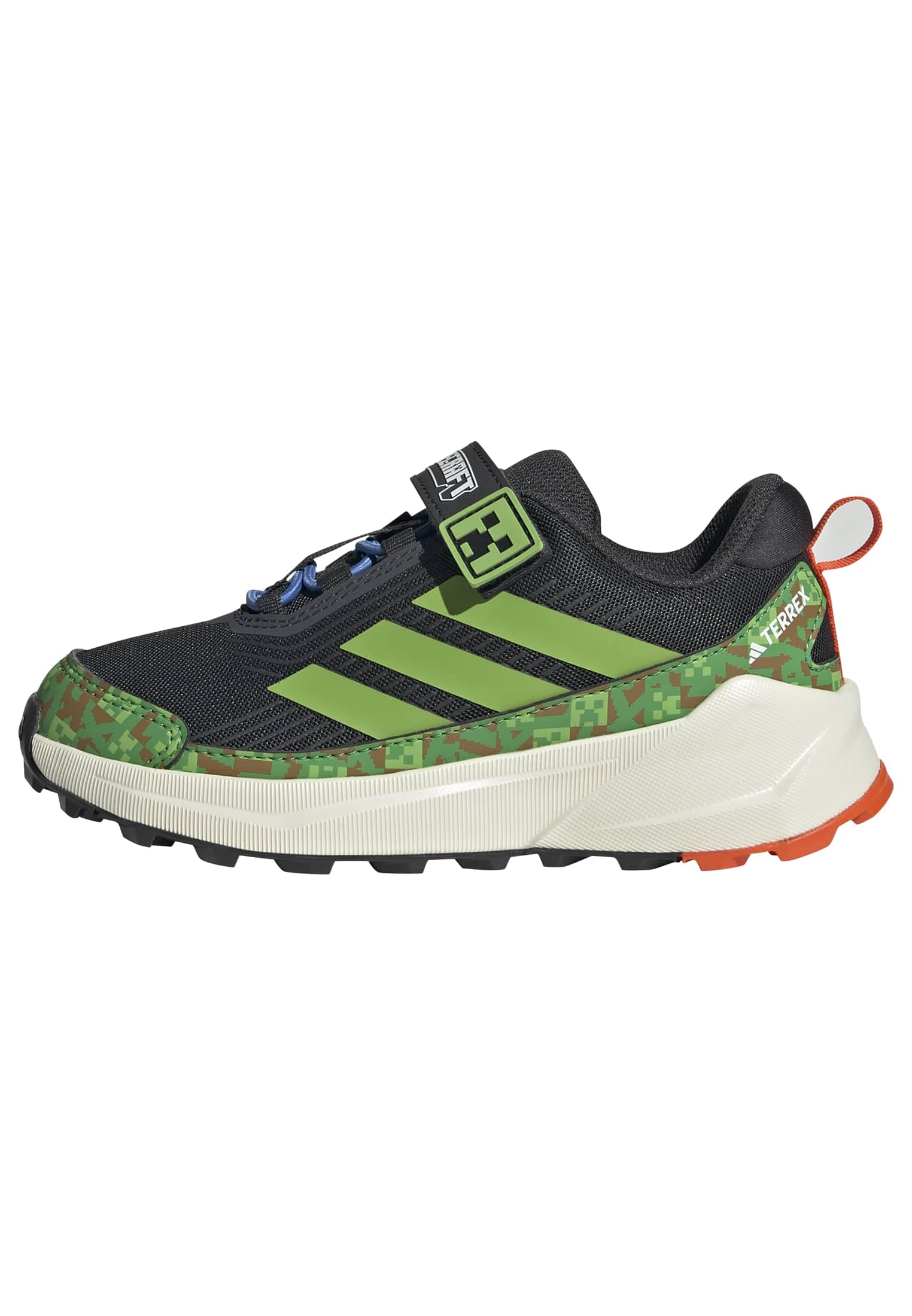adidas Unisex Kids Minecraft Terrex Trailmaker 2 Hiking Shoes, Carbon/semi Lucid Lime/semi Impact Orange, 12 UK Child
