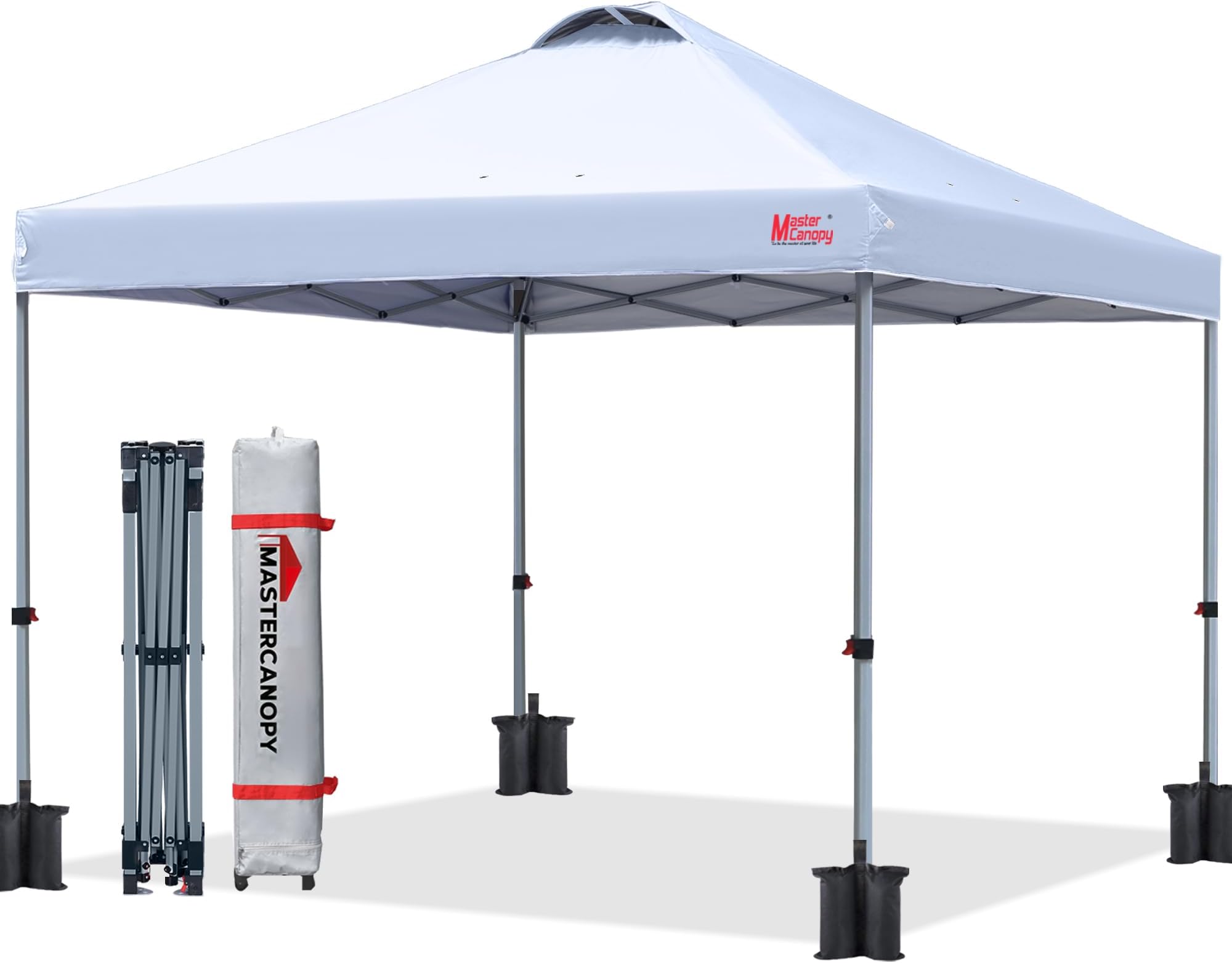 MASTERCANOPY Durable Ez Pop-up Gazebo Tent with Roller Bag
