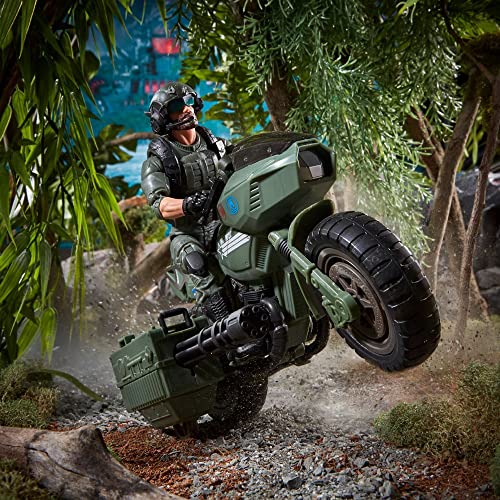 Image of GI Joe Classified Series: Alvin inchBreaker inch Kibbey with Ram Cycle - Multicolor Action Figure Toy