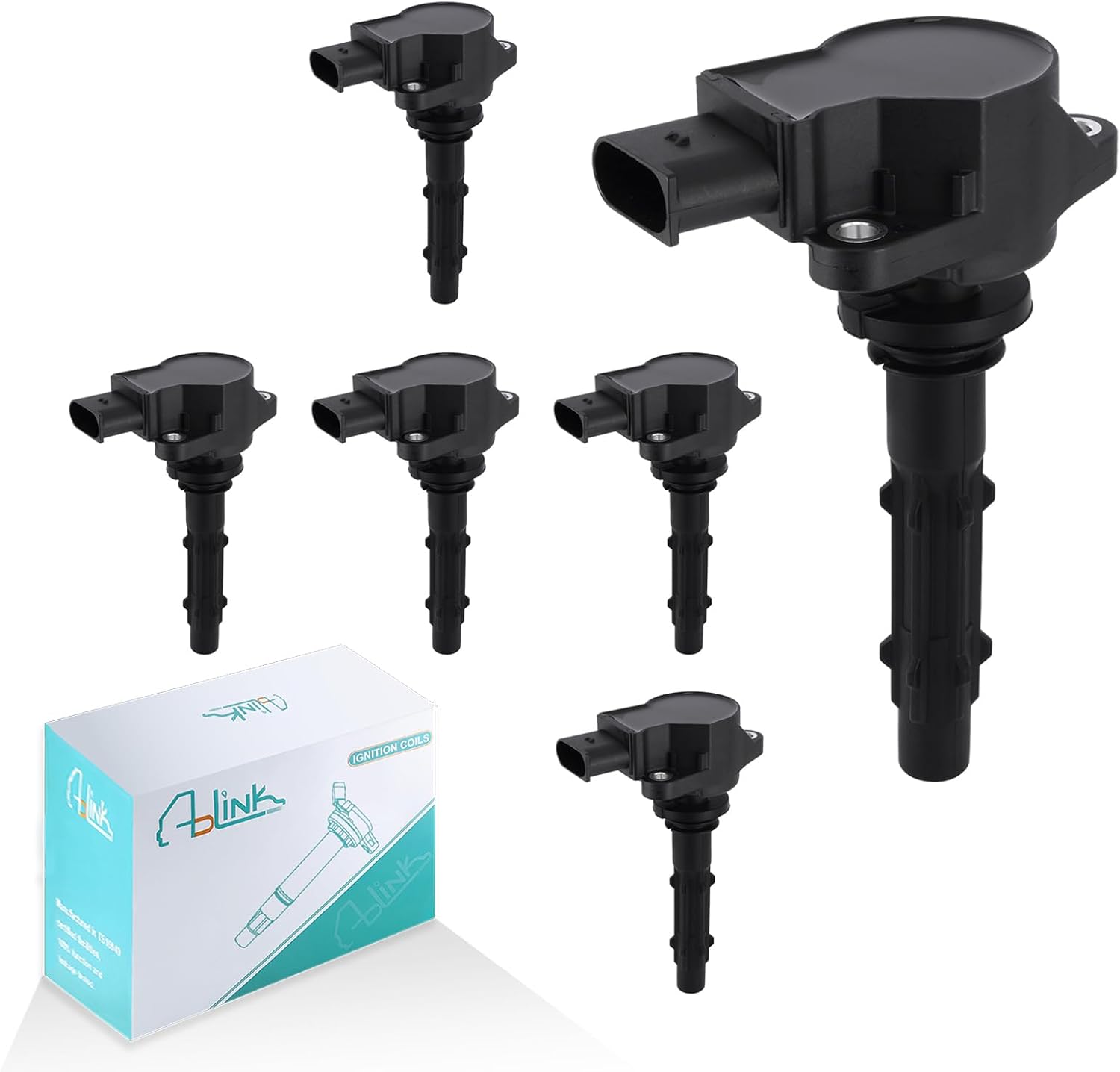 6PCS UF535 Ignition Coil Pack 2.5L 3.0L 3.5L 5.5L For Mercedes-Benz 2005-2015 C230 C300 C350 CLS550 G550 GLK350 ML550 S400 SL550 SLK280 SLK300,for Dodge Sprinter 2500 3500 19005267