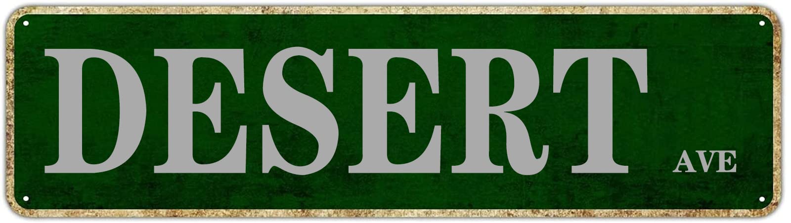 Desert Ave Retro Tin Signs Aluminum Metal Sign Plaque for Home Bedroom Garden Wall Living Room Outdoor Pub Club Decor 4x16 Inch