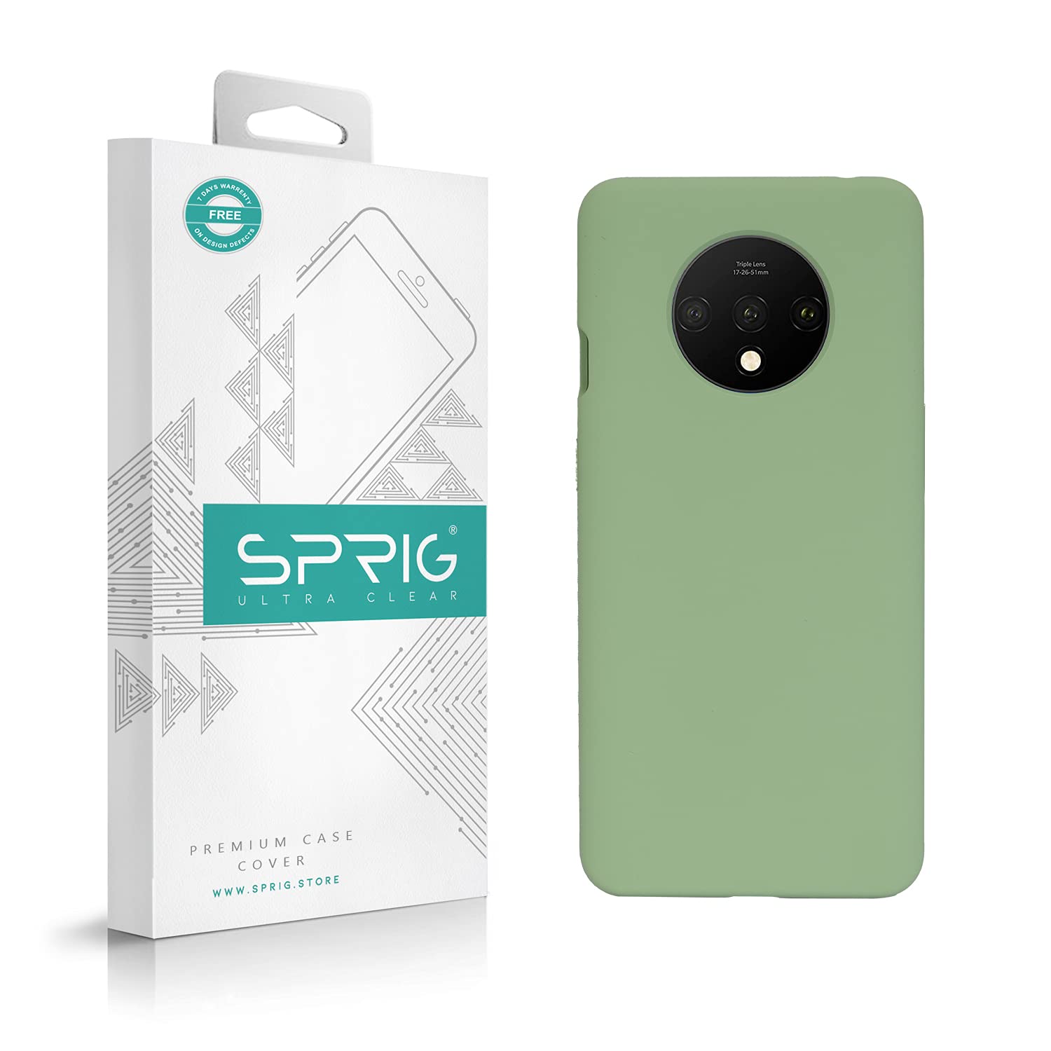 SPRIG Silicone Back Cover Case for Oneplus 7T (Mint Green) (B092MP28BK) Amazon Price History, Amazon Price Tracker