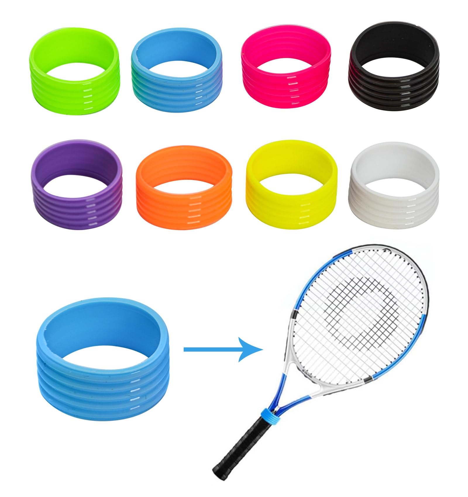 Incordatrice Per Racchette Da Tennis E Badminton - Morsetto A 5 Denti Con Base Girevole 360&deg;