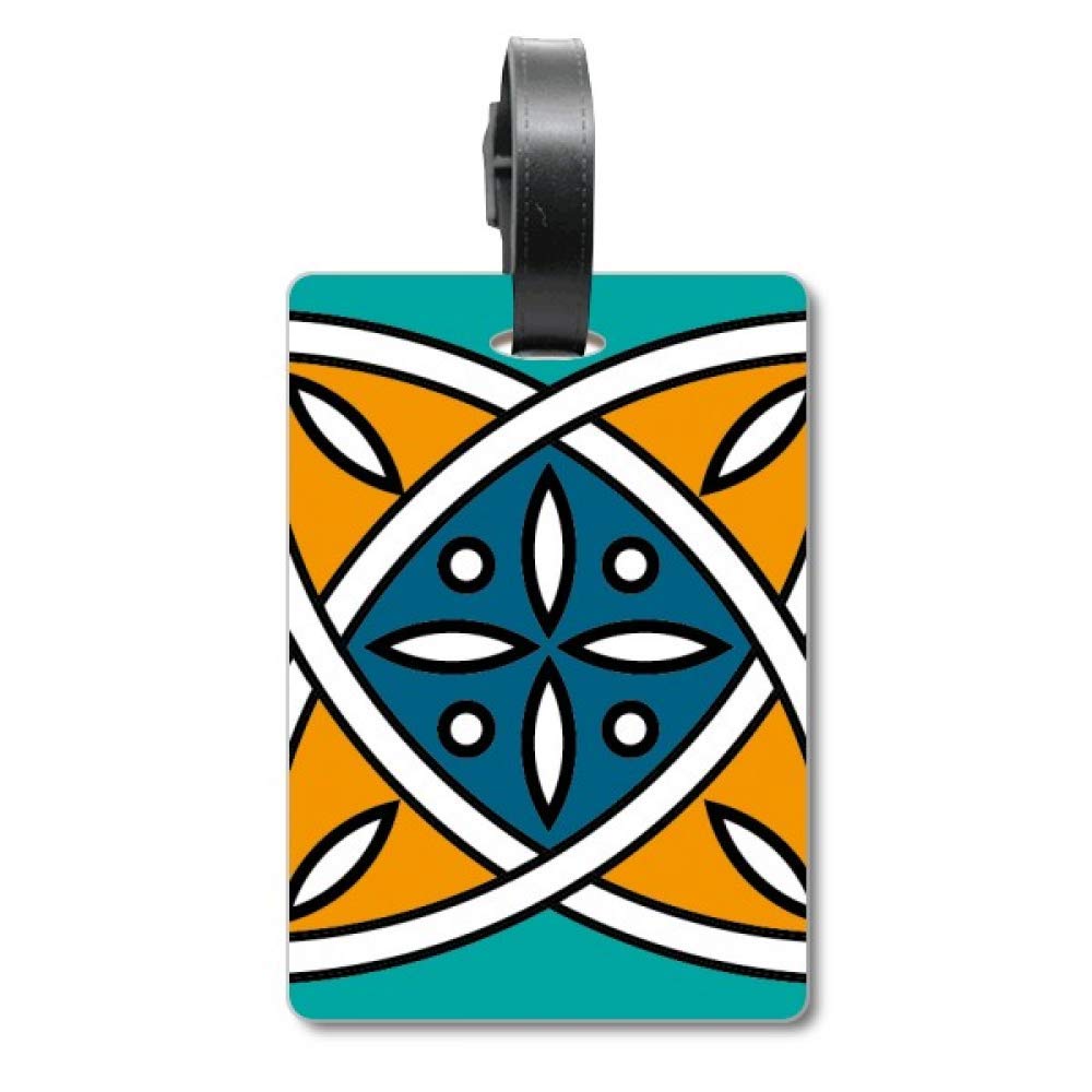 Étiquette de valise motif géométrique abstrait style marocain chic - 5