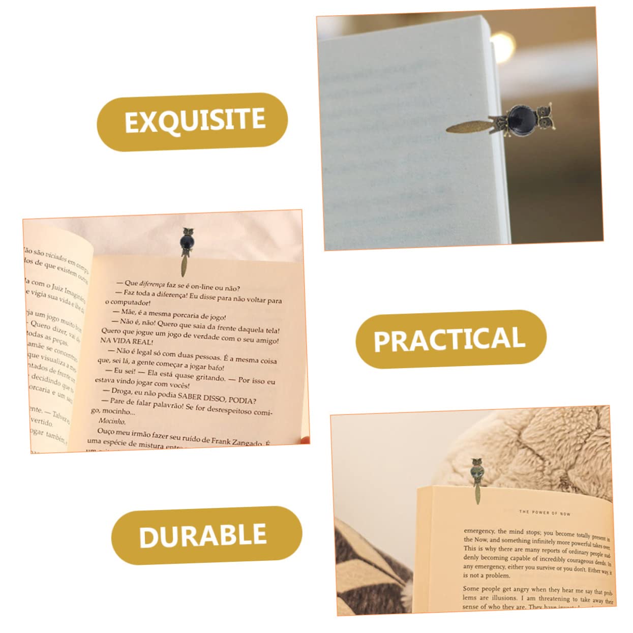 NUOBESTY 20pièces Set De Marque-pages Bronze Ancien Forme De Hibou Pour Étudiants Compact Et Marque-page Créatif Et Décoratif Cadeau Original Pour Fête Des Mères