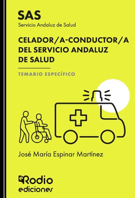 Portada de SAS 2025. Celador a conductor A del Servicio Andaluz de Salud. Temario específico