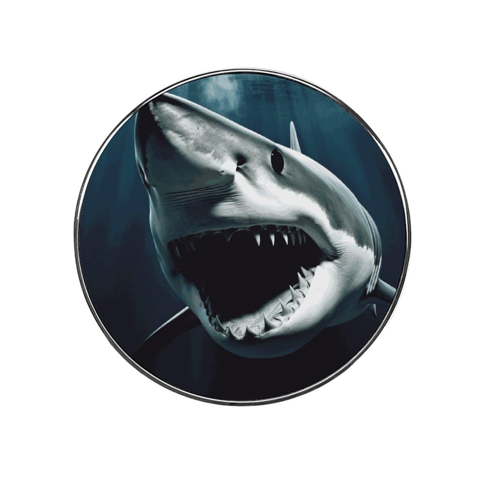 Adfgyerh Style Shark Refrigerator Magnets Circular Design，Stickers Home Decorations，Fridge Magnets For Fridge Plant Lovers Kitchen Office Locker Whiteboard Car Garage Decor.