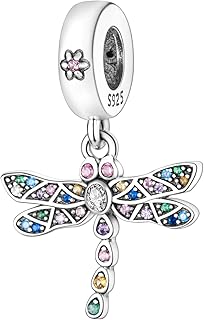 MULA 925 Sterling Silver Charms for Bracelets and Necklaces, Charms Airplane Passport Butterfly Dragonfly Jewellery Gifts ... Price In India