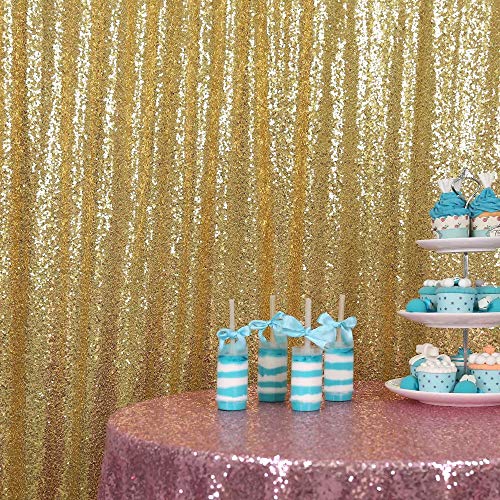 Get Special Price GFCC Sparkly Gold Sequin Backdrop Curtain 10x10ft Sequin Satin Backdrop for Wedding Party Brithday Photo Booth Backdrop Photography Background Decorations New Product GFCC Sparkly Gold Sequin Backdrop Curtain 10x10ft Sequin Satin Backdrop for Wedding Party Brithday Photo Booth Backdrop Photography Background Decorations