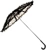HMS Steampunk Lace Costume Umbrella Parasol 24 - Black