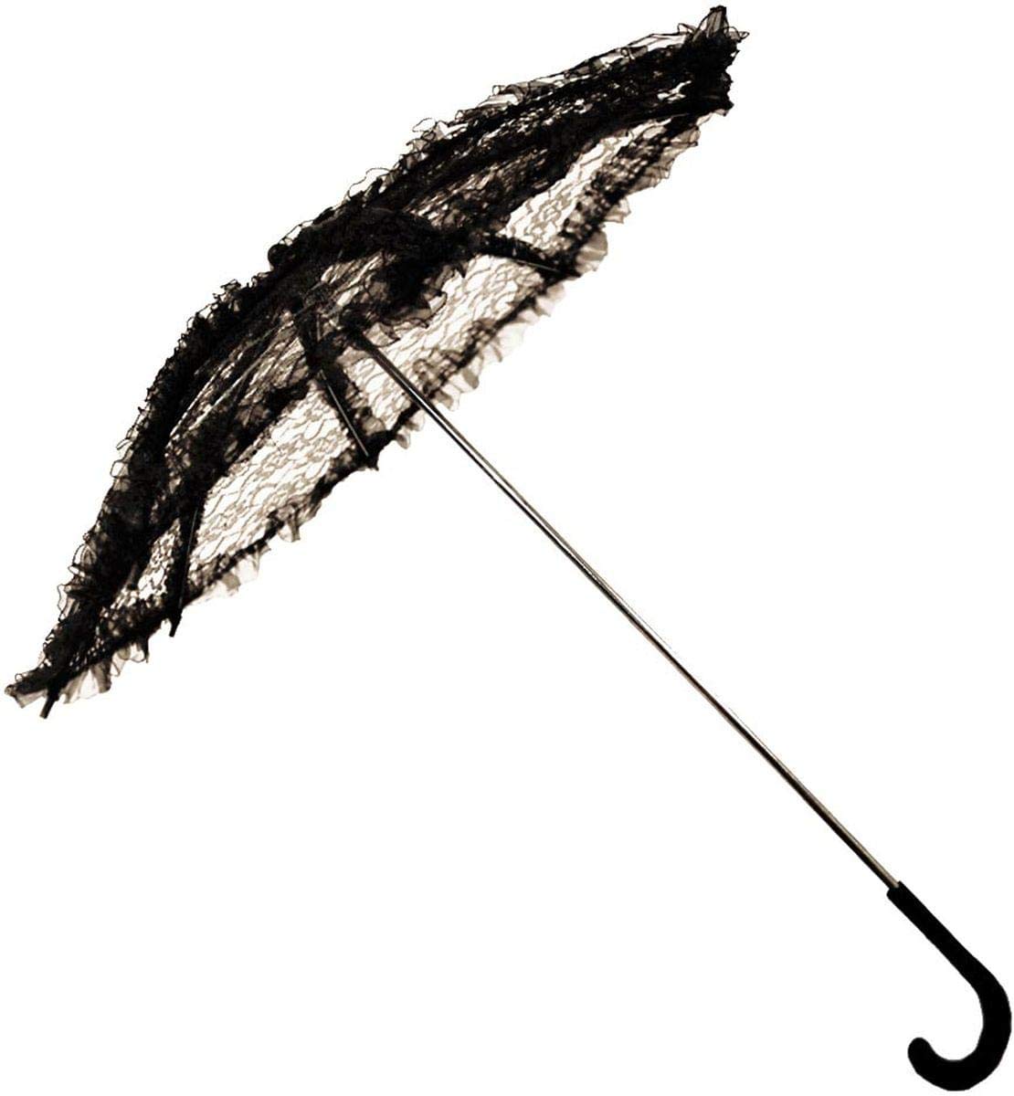 Steampunk Lace Costume Umbrella Parasol 24" - Black