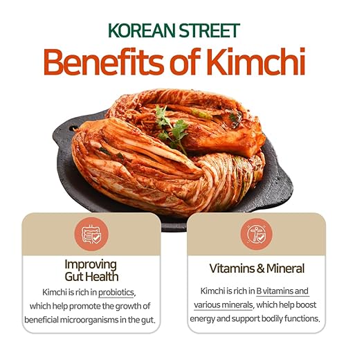 Miniatura 5 de Calle coreana Kimchi enlatado de halmoni coreano (paquete de 12) - basado en el auténtico sabor coreano_ Kimchi de col coreana fermentada en