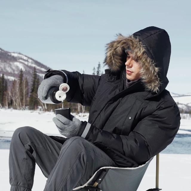 YGREYG Winter Jackets for Men Winter Coats Reflective Warm Water