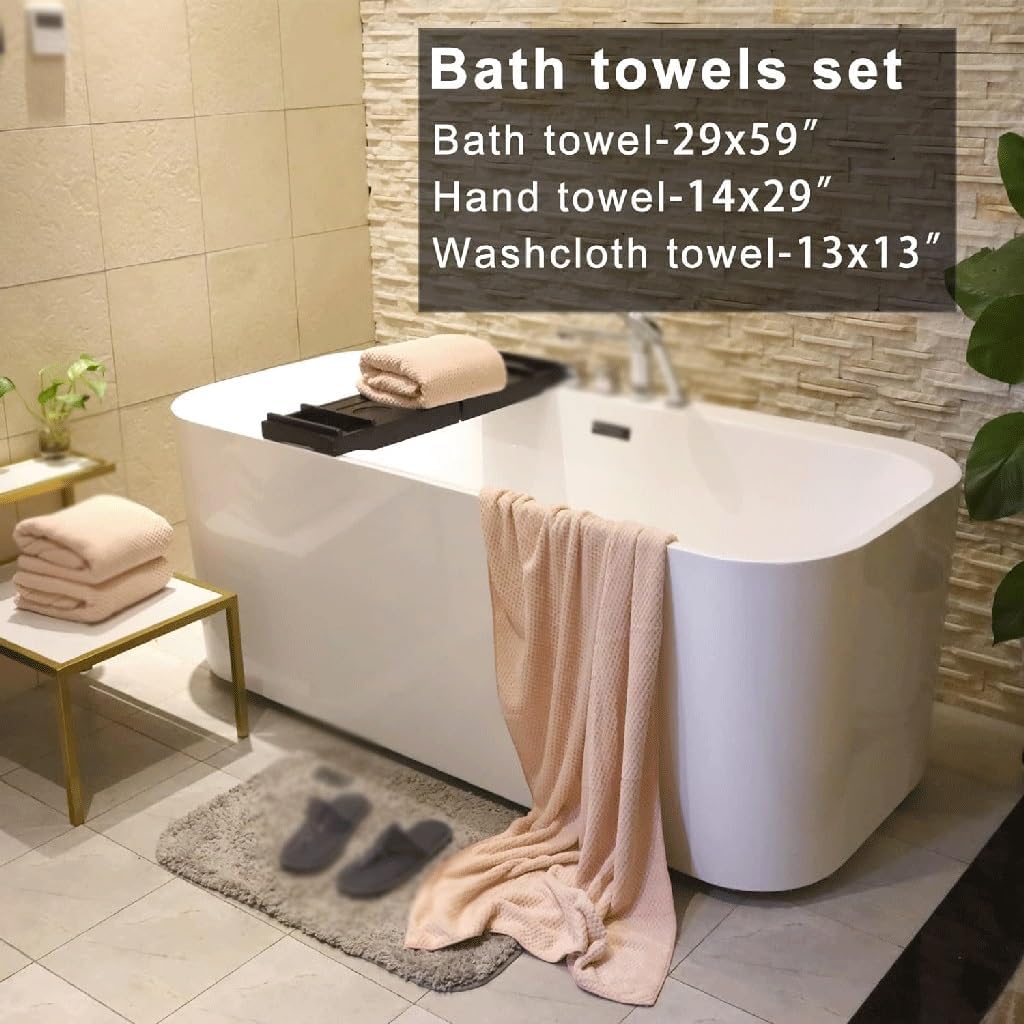 Fiber Towel Polyester Towel Set of 6 Hand Towels Quick Dry Bathroom Use