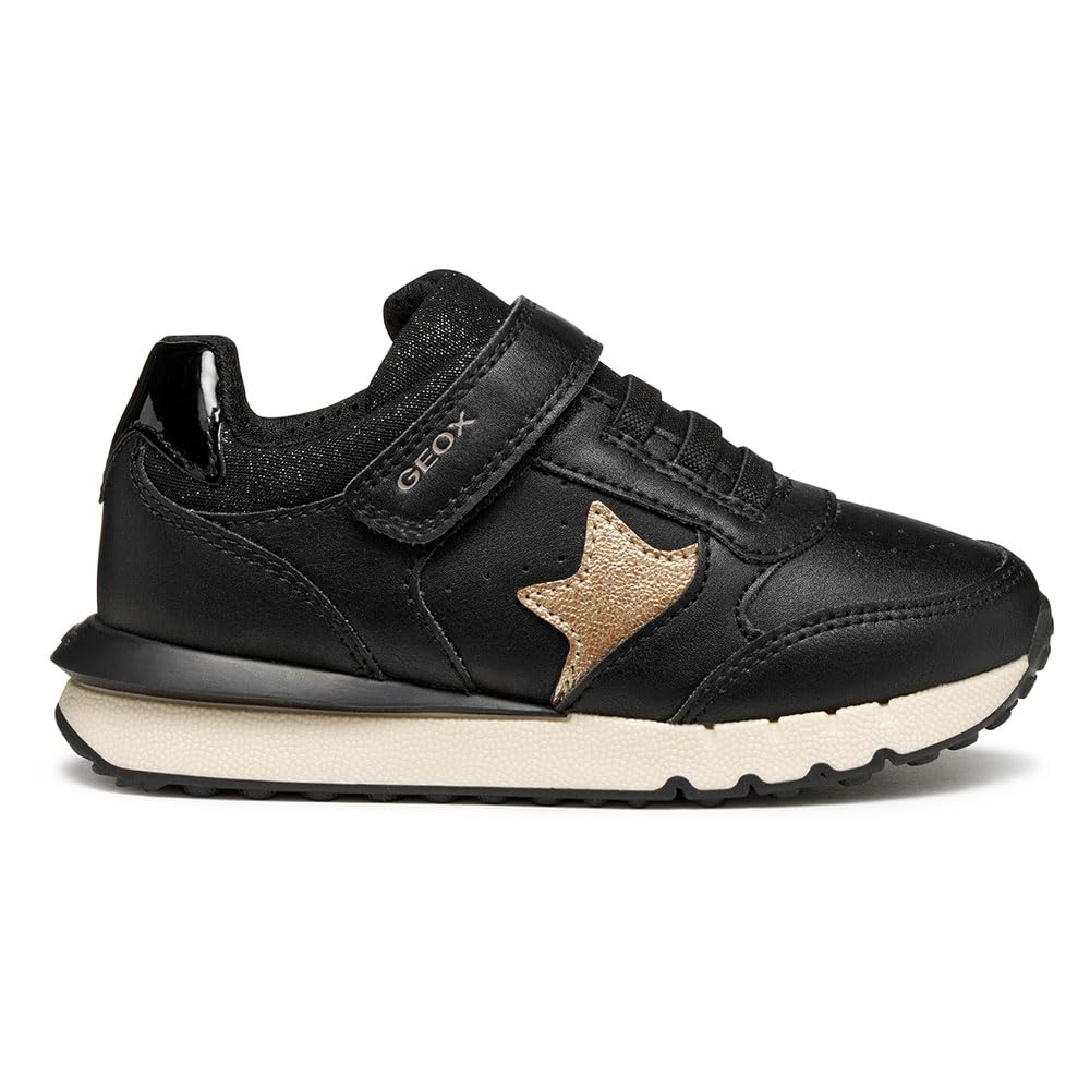 Geox Junior J Fastics Girl Sneakers Black/Lt Gold 35_EU