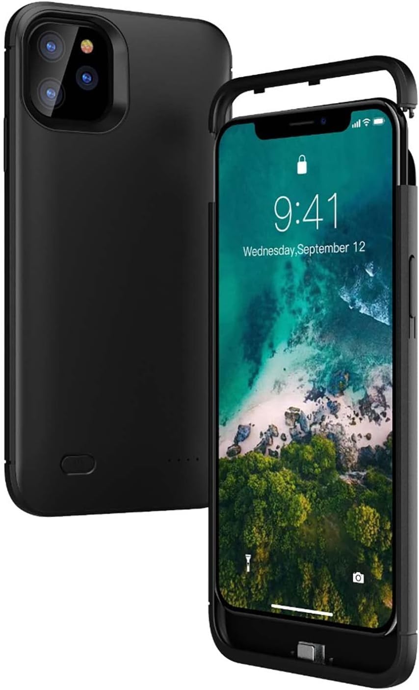 ELLENNE COVER BATTERIA per IPHONE 6-6S - 7-8 - SE - RICARICABILE 5200mAh | COVER CON BATTERIA INTEGRATA COMPATIBILE PER IPHONE 6-6S - 7-8 - SE - CUSTODIA RICARICABILE RICARICABILE 5200mAh