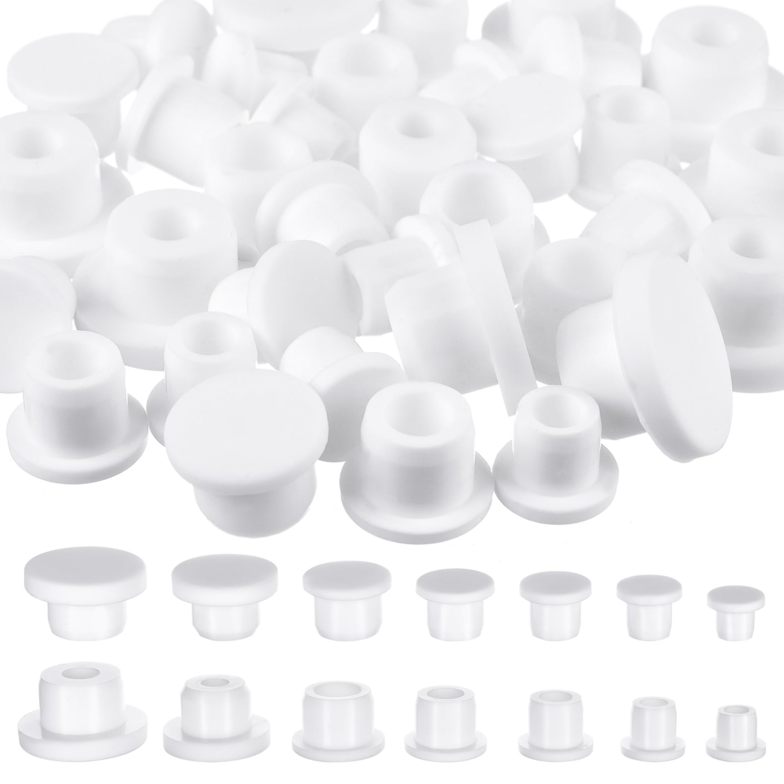 35Pcs Silicone Salt And Pepper Shaker Stoppers 10,11,12,13,14,15,16mm Stoppers for Salt and Pepper Shakers, Salt Shaker Plug Replacement Salt,Pepper