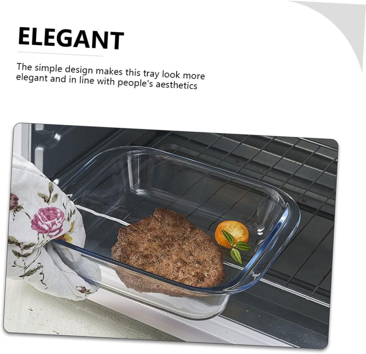 Alipis 2pcs Glass Baking Trays Set Versatile Bakeware for Pizza and Rice Dishwasher Safe Heat Resistant Kitchen Essentials