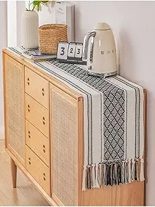 Alef Table Runner 4 Seater (14x54) for Dining Table, Heat Resistant Striped Table Runners for Living/Dining Room - (A03)