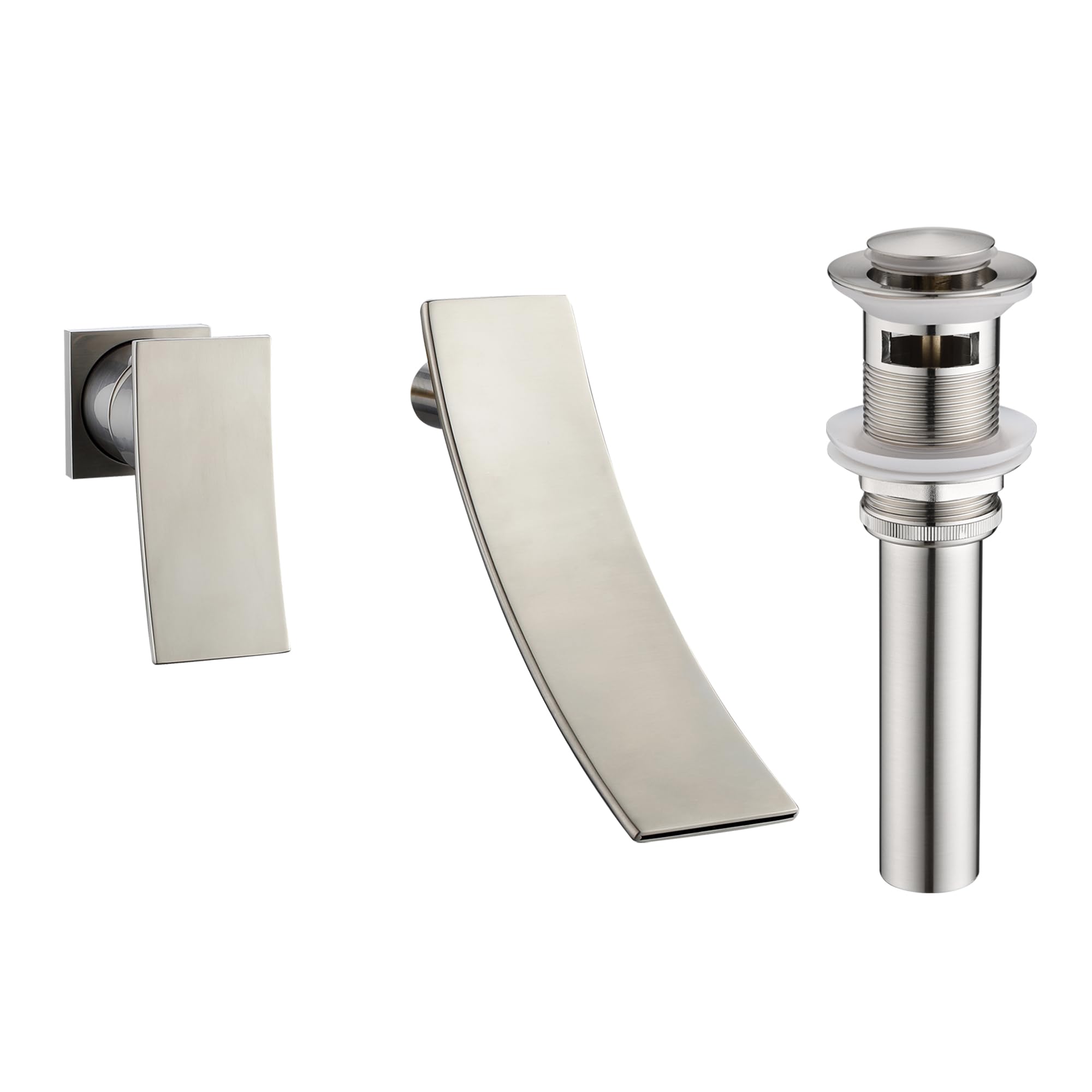 Hcfyauis Waterfall Bathroom Faucet Left-Handed S1371nw-Lh + Pop Up Drain S7304n