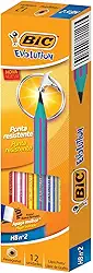 Lápis Plástico Nº 2HB Sextavado, BIC, Evolution Pijama, 891641, 12 Unidades